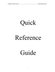 Autologue Computer Systems Quick Reference Guide 1