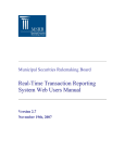 Real-Time Transaction Reporting System Web Users Manual