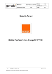Security Target Mobile PayPass 1.0 on Orange