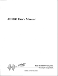 AD1000 User`s Manual - RTD Embedded Technologies, Inc.