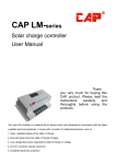 CAP LM-series Solar charge controller User Manual