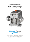 User manual PLP Lobe pumps