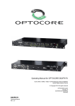 Operating Manual for OPTOCORE DD2FR-FX