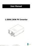 1.5KW/2KW PV Inverter User Manual