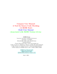 Compass User Manual - ROSE compiler infrastructure