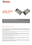RCB600, MCB600 User Manual