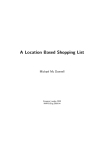 A Location Based Shopping List - DTU Electronic Theses and
