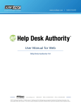 Help Desk Authority 9.0 - User Manual for Web