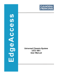 Universal Chassis System UCS 1001 User Manual