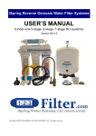 USER`S MANUAL - iSpring Water Systems