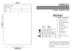 RO101 User Manual - PurePro® USA Reverse Osmosis Systems