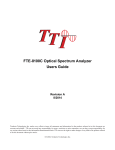 FTE8100 RevC Manual.indd - Terahertz Technologies Inc.