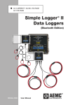 AEMC ML914 Simple Logger II Manual PDF