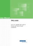 User Manual TPC-31/61