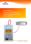 User Manual Display and Firmware Cleaning Generator with rotary