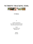 nutrient tracking tool - South Central Washington RC&D Council