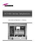 MT-600 Series Dehydrator User Manual