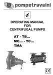 operating manual for centrifugal pumps at