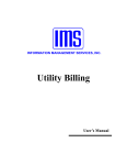 Utility Billing Manual  - Information Management Services
