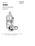 User`s Manual Hygro Thermo