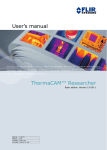 User`s manual ThermaCAM™ Researcher