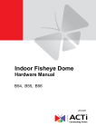 Indoor Fisheye Dome Hardware Manual