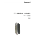 XYR 301X Serial I/O Module - Honeywell Process Solutions
