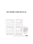 here the PET Sport user manual