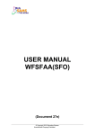 USER MANUAL WFSFAA(SFO)