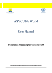 ASYCUDA World User Manual - Uganda ASYCUDA World Portal