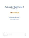 PDF - Automatic Web Forms
