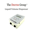 Liquid Volume Dispenser User Manual