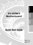 SY-6IZM/3 Motherboard Quick Start Guide