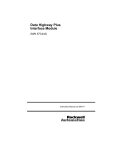 J2-3067-4, Data Highway Plus Interface Module