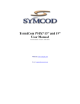 TermiCom PMX7 15” and 19” User Manual