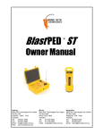 Orica BlastPED ST User Manual