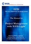updated EFIS Light Project Management Manual - esa-p