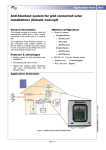 Anti-blackout system for grid connected solar