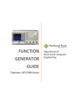 Function Generator - Tektronix AFG3000 Series Guide
