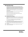 SCC Quick Start Guide - National Instruments