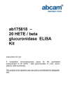 ab175818 – 20 HETE / beta glucuronidase ELISA Kit