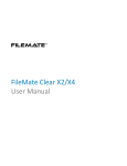 FileMate Clear T720, T730, and T750 User`s Manual