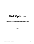 DAT Optic Inc Universal FireWire Enclosure