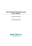 Moxa PRP/HSR Redundancy Box User`s Manual