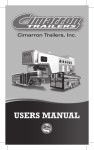Body of Model Trailer User`s Manual