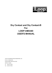 Dry Contact and Dry Contact-B For LOOP