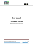 User Manual Calibration Process