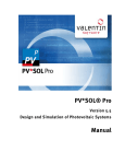 PV*SOL® Pro Manual