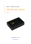 CSE-H53N User`s Manual
