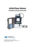 4230 Bubble Flow Meter User Manual
